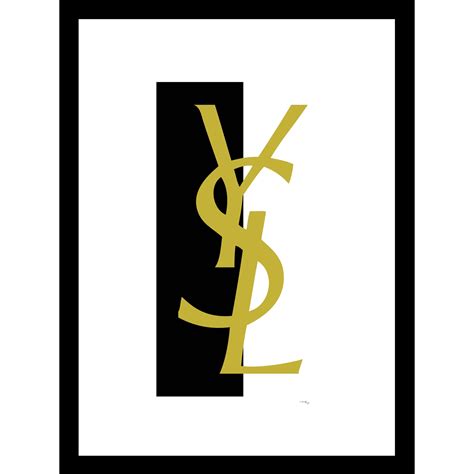 yves saint laurent logo oro